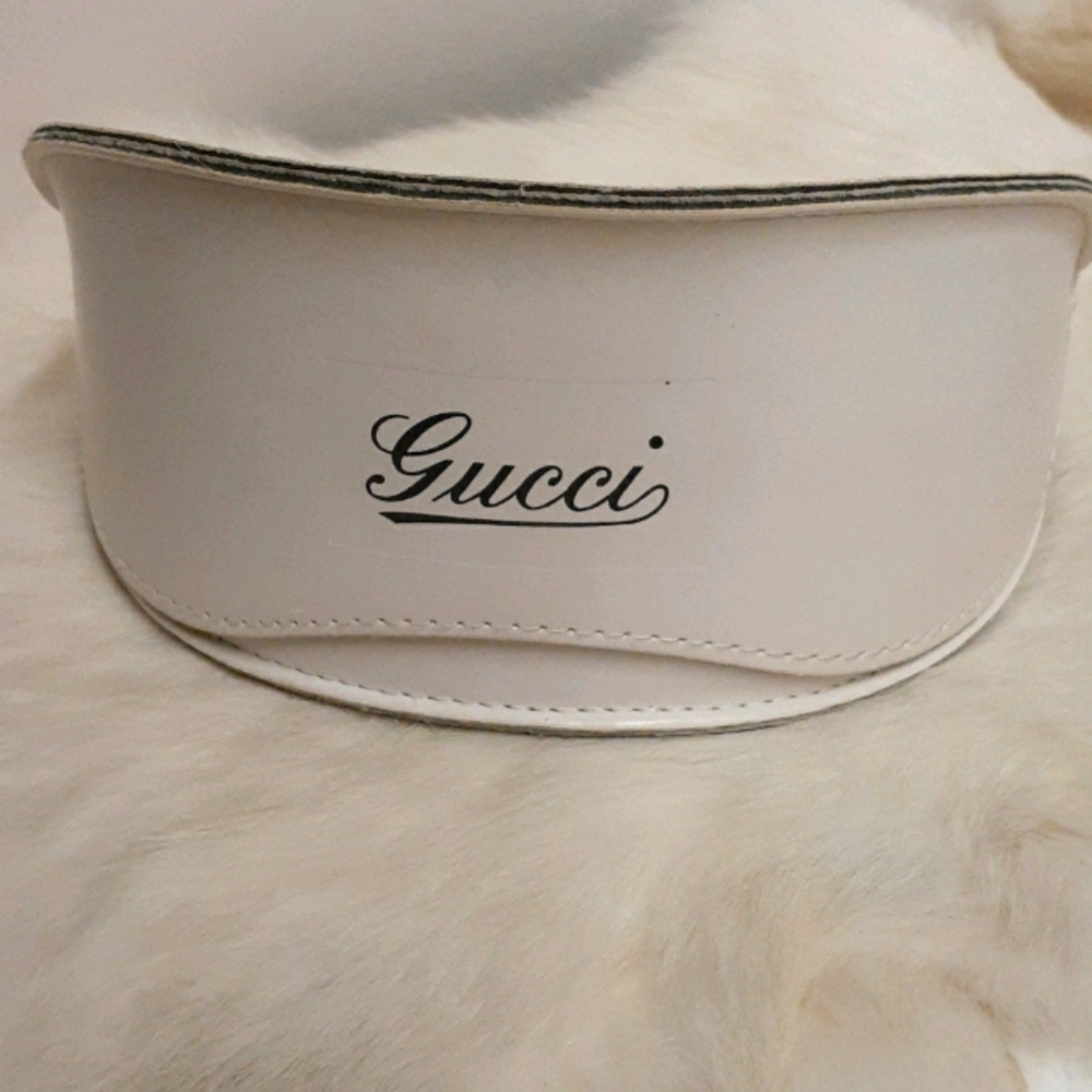 White Gucci Goggle Case